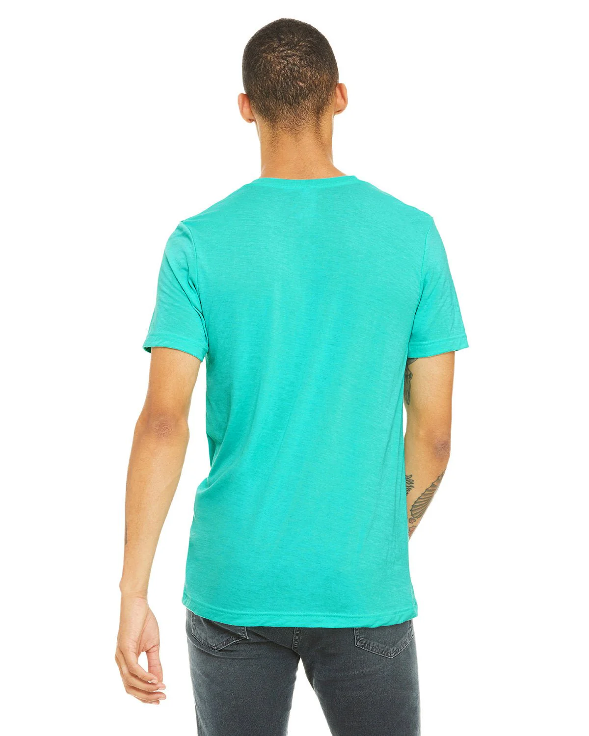3413C-Bella + Canvas-SEA GREEN TRBLND - Cheap-Us