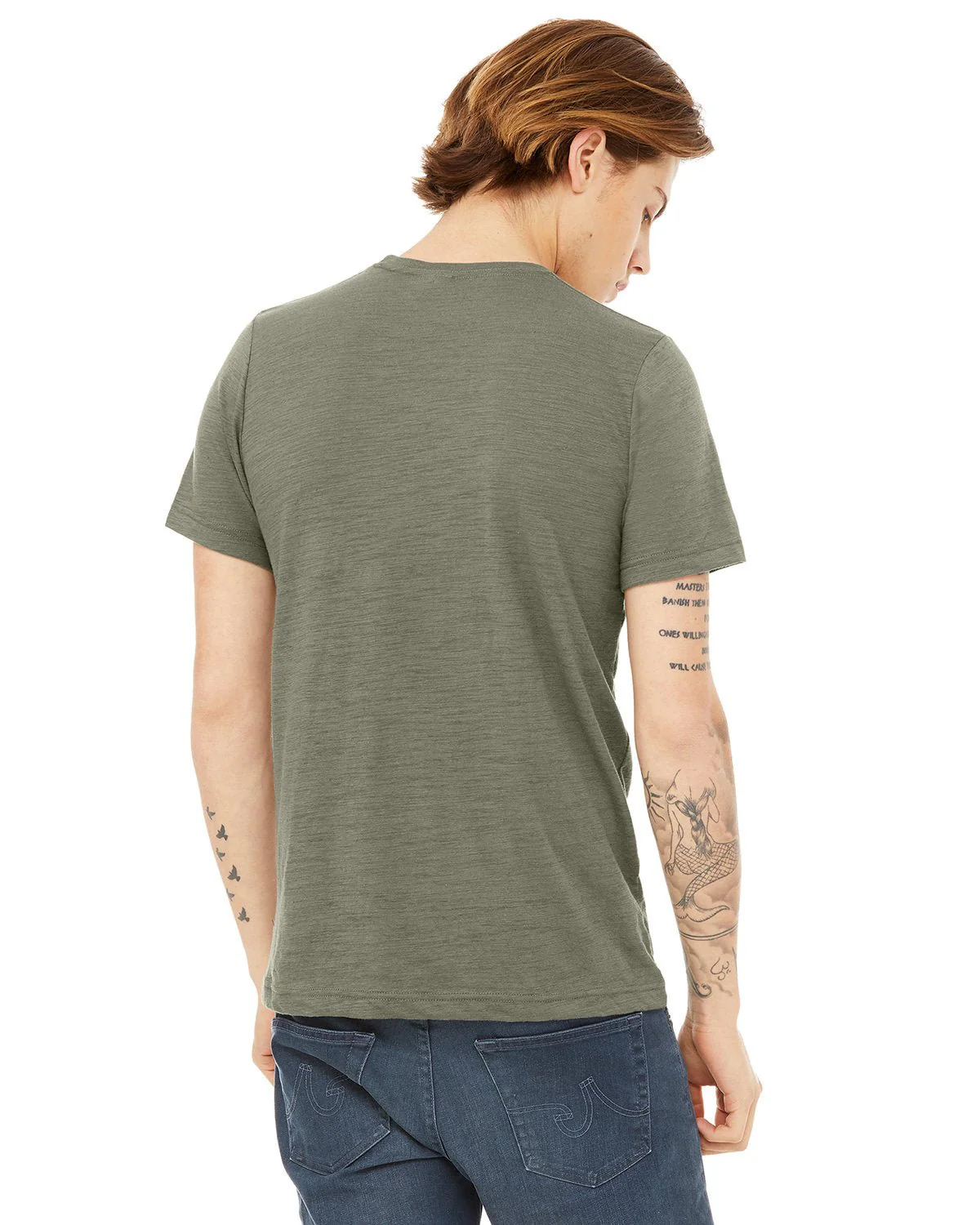 3650-Bella + Canvas-OLIVE SLUB - Cheap-Us