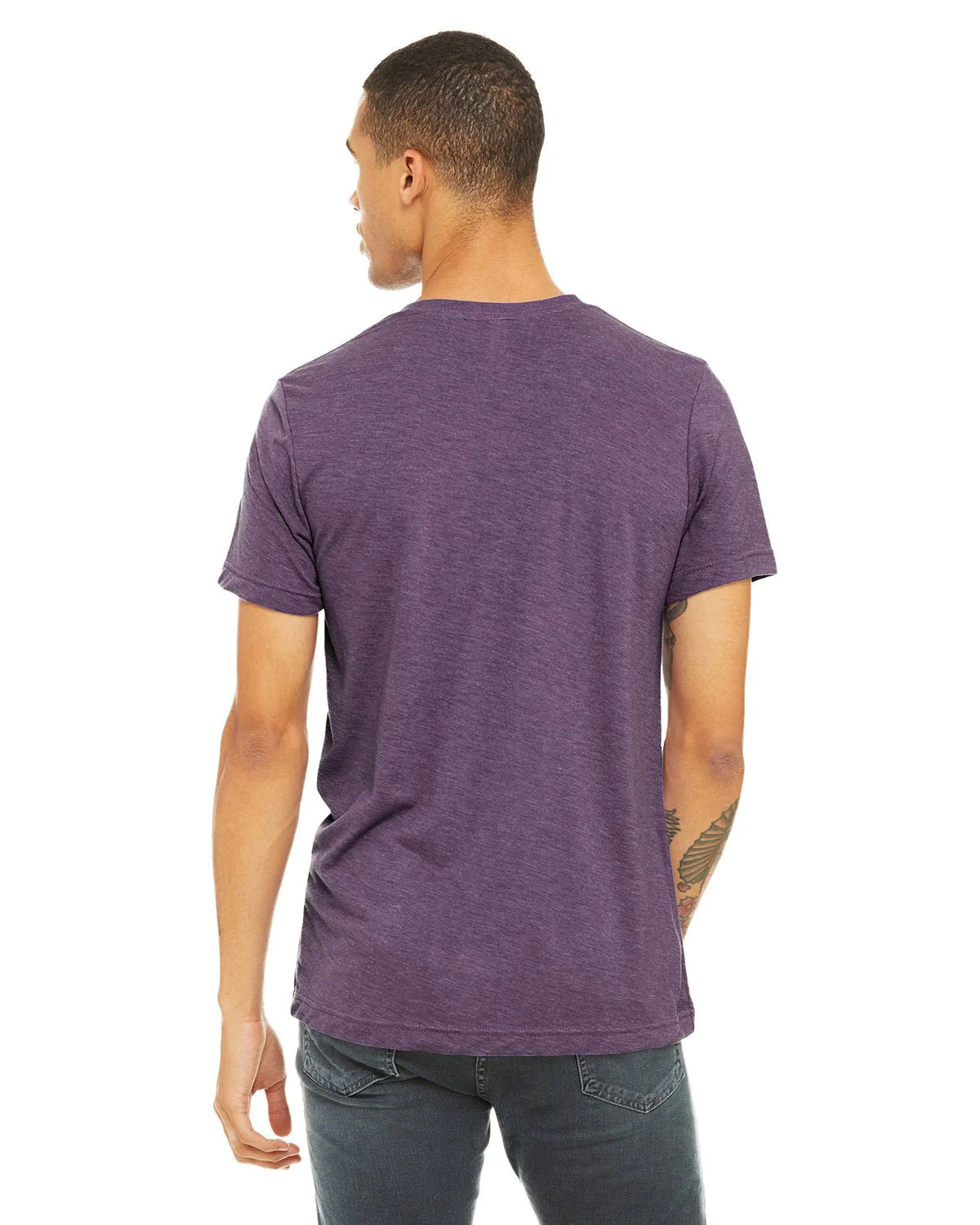 3001CVC-Bella + Canvas-HTHR TEAM PURPLE - Cheap-Us