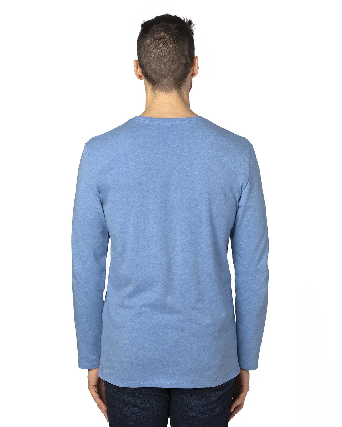 100LS-Threadfast Apparel-ROYAL HEATHER - Cheap-Us