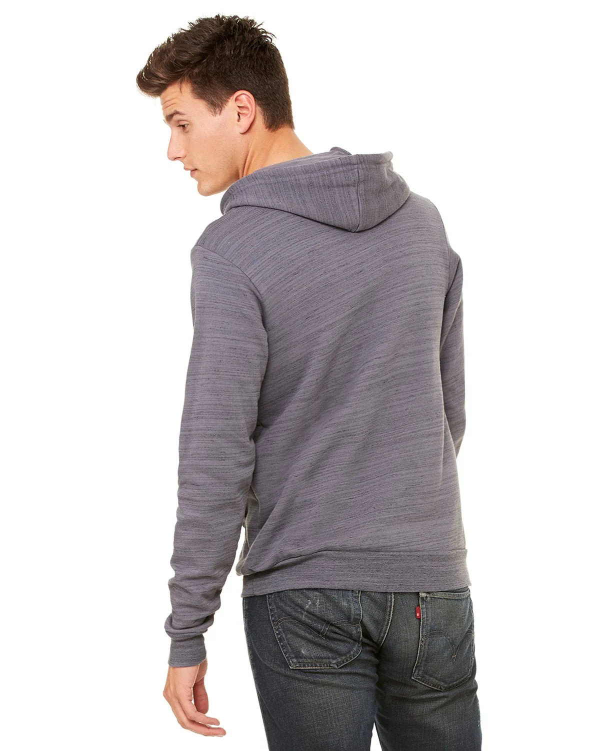 3719-Bella + Canvas-DK GRY MARB FLC - Cheap-Us