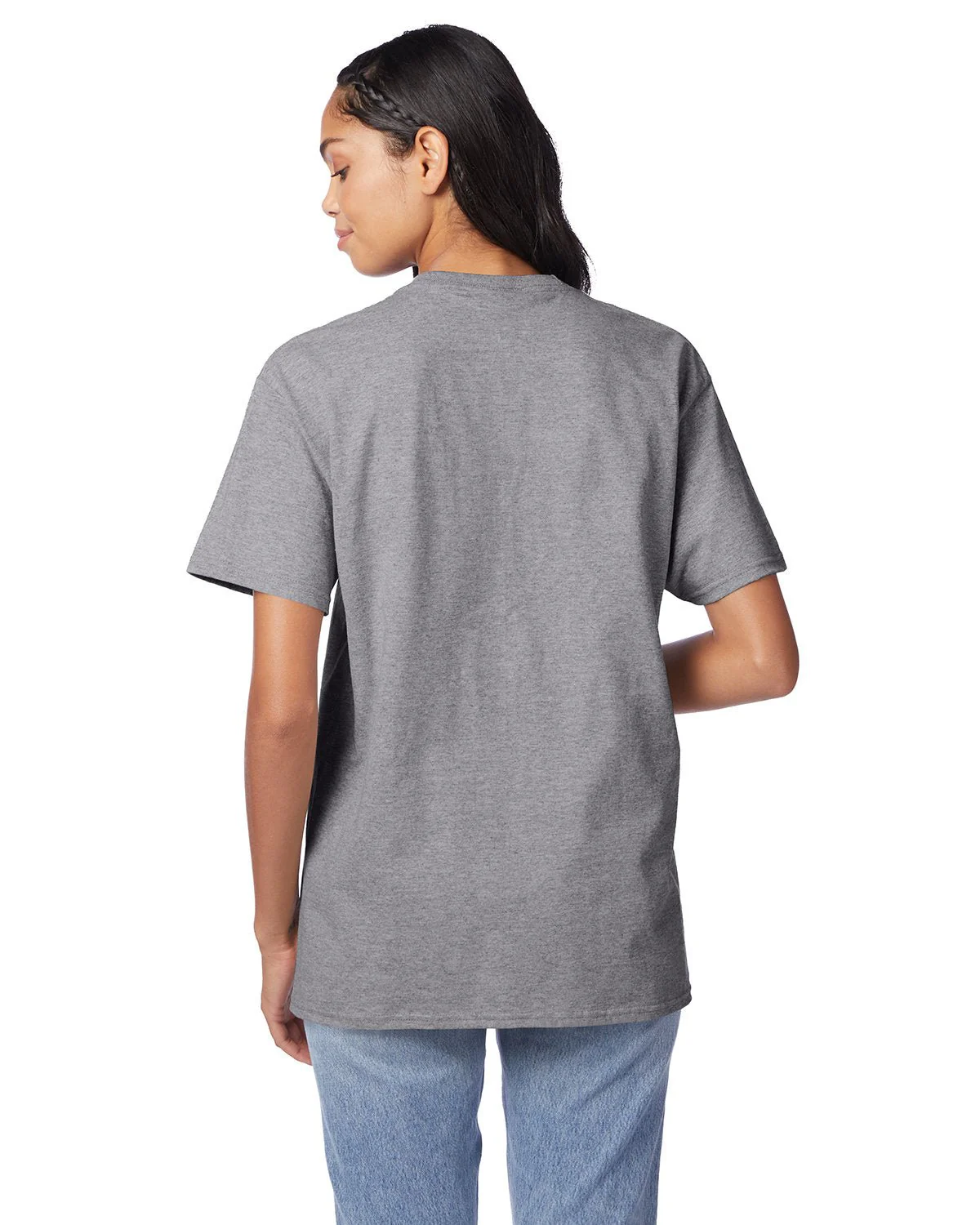 5250T-Hanes-OXFORD GRAY - Cheap-Us