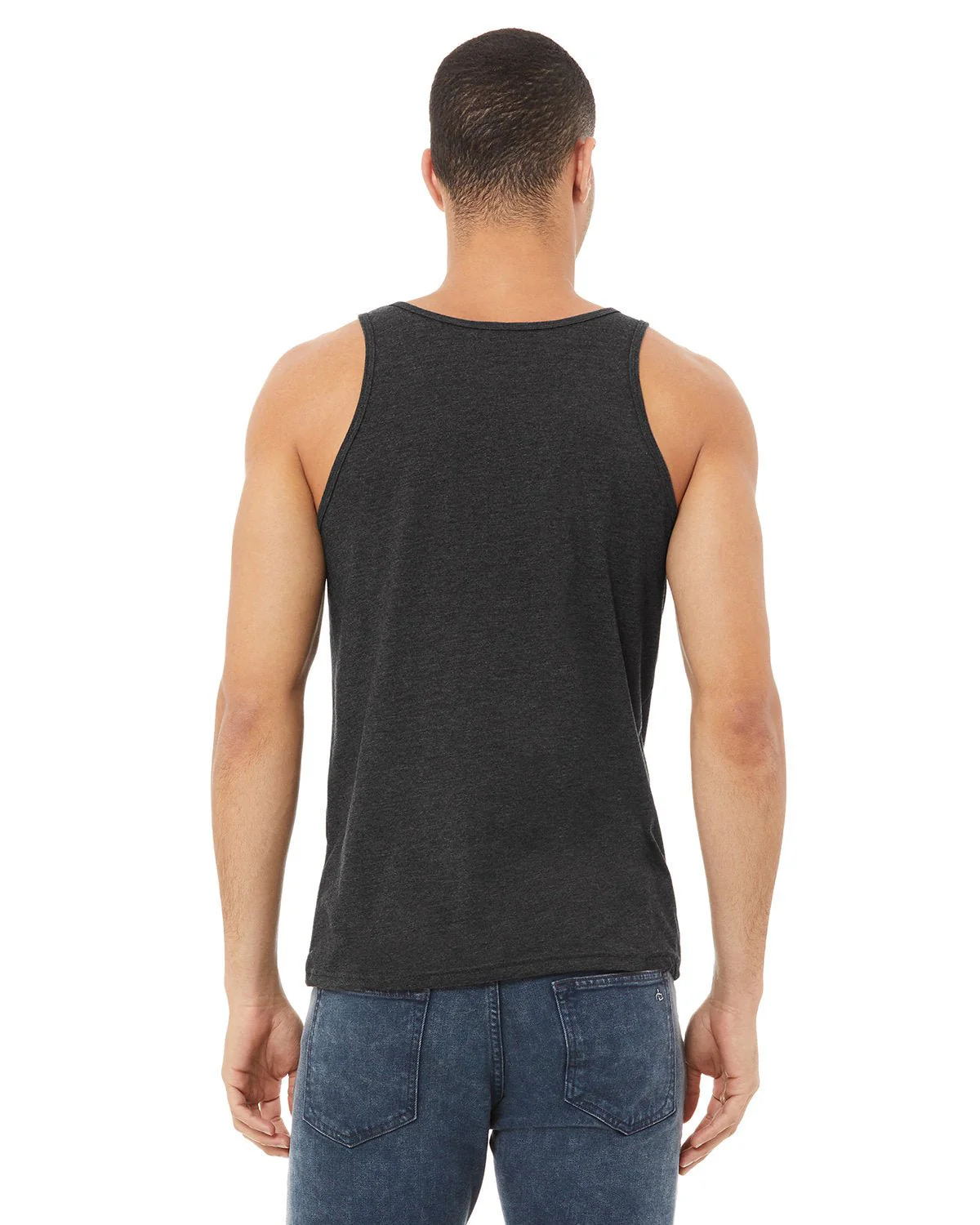 3480-Bella + Canvas-DARK GRY HEATHER - Cheap-Us