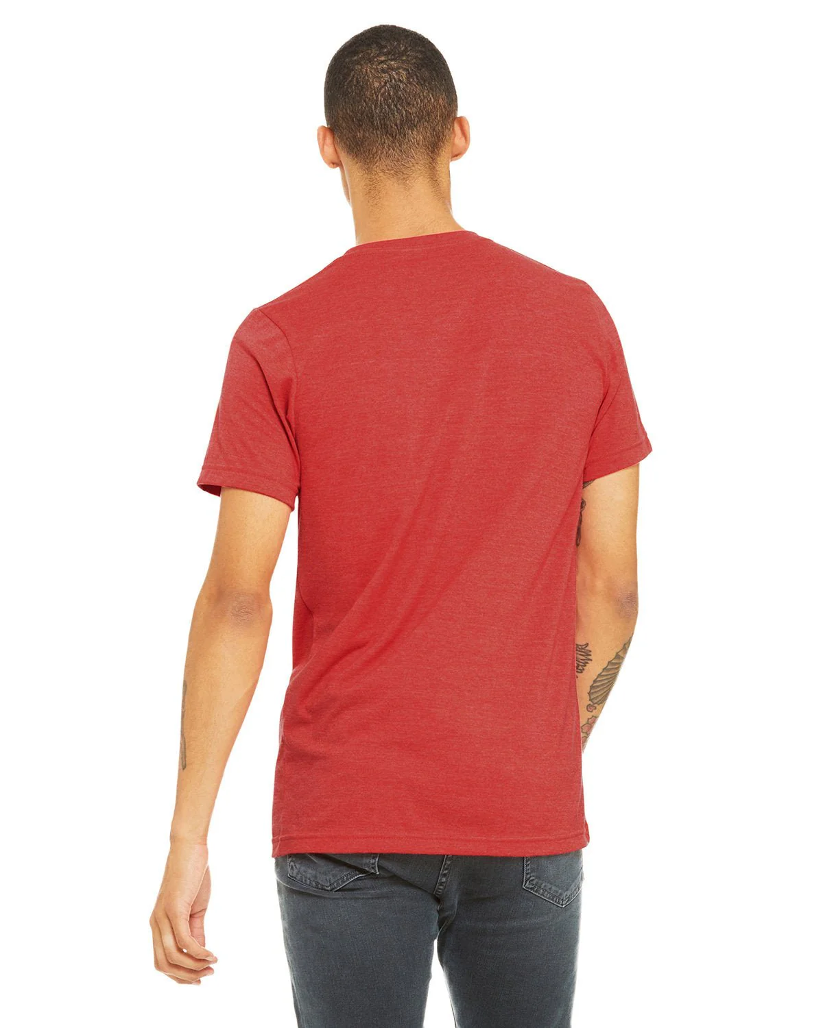 3005CVC-Bella + Canvas-HEATHER RED - Cheap-Us