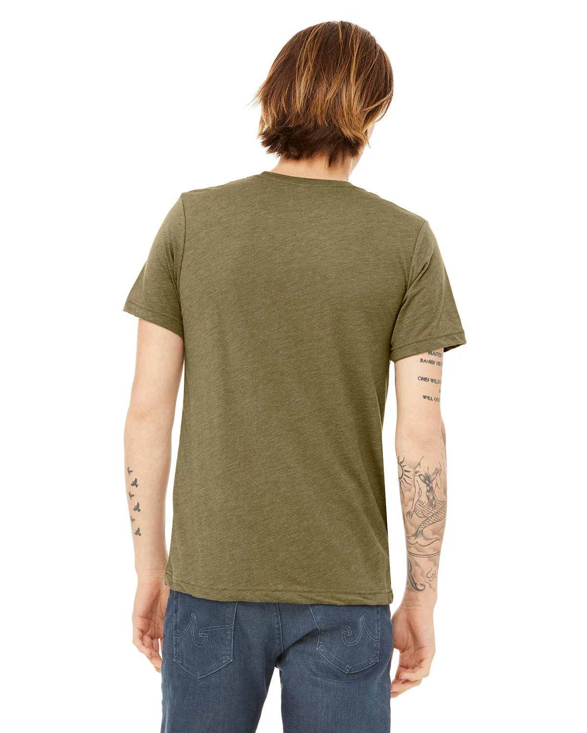 3413C-Bella + Canvas-OLIVE TRIBLEND - Cheap-Us