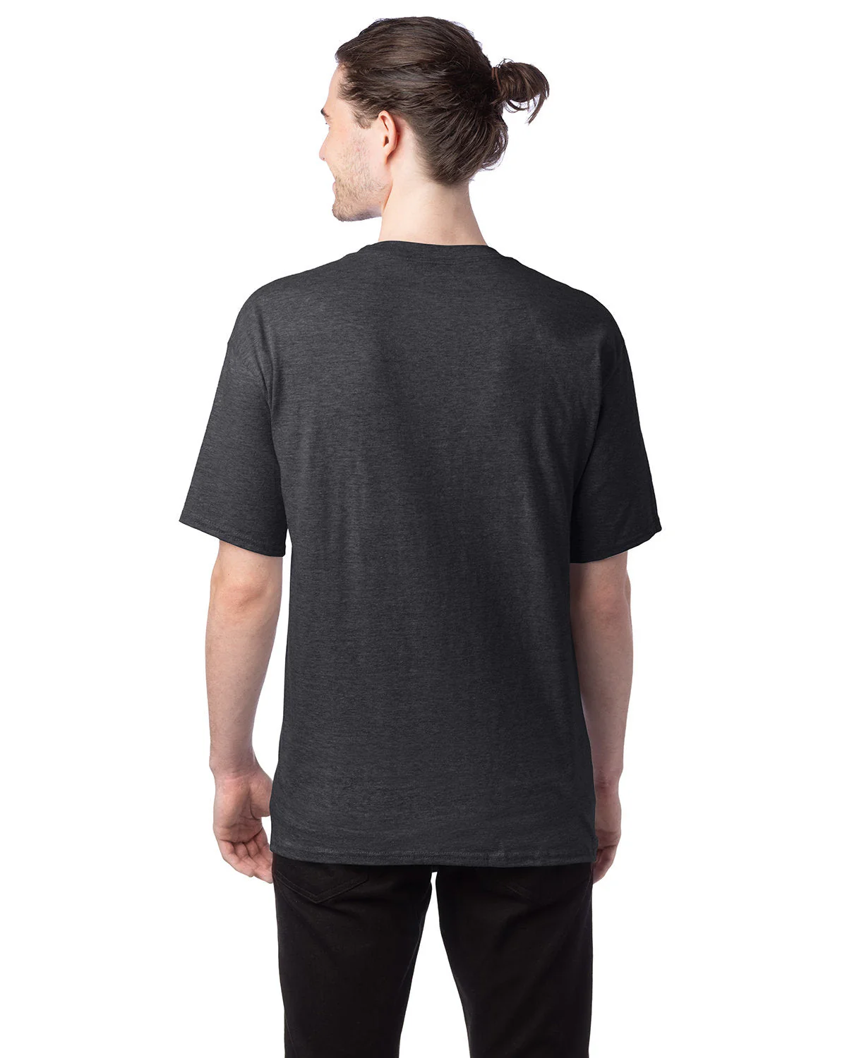 518T-Hanes-CHARCOAL HEATHER - Cheap-Us