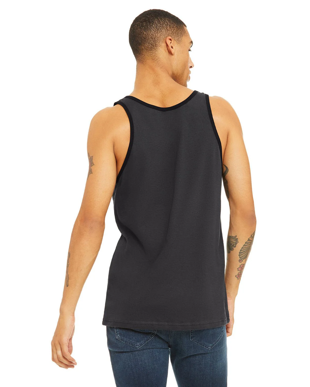 3480-Bella + Canvas-DARK GRY/ BLACK - Cheap-Us