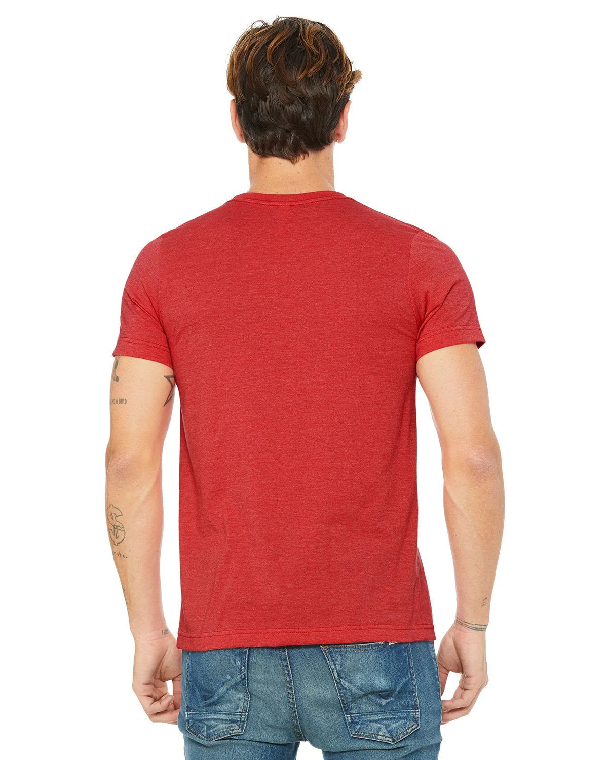 3001CVC-Bella + Canvas-HEATHER RED - Cheap-Us