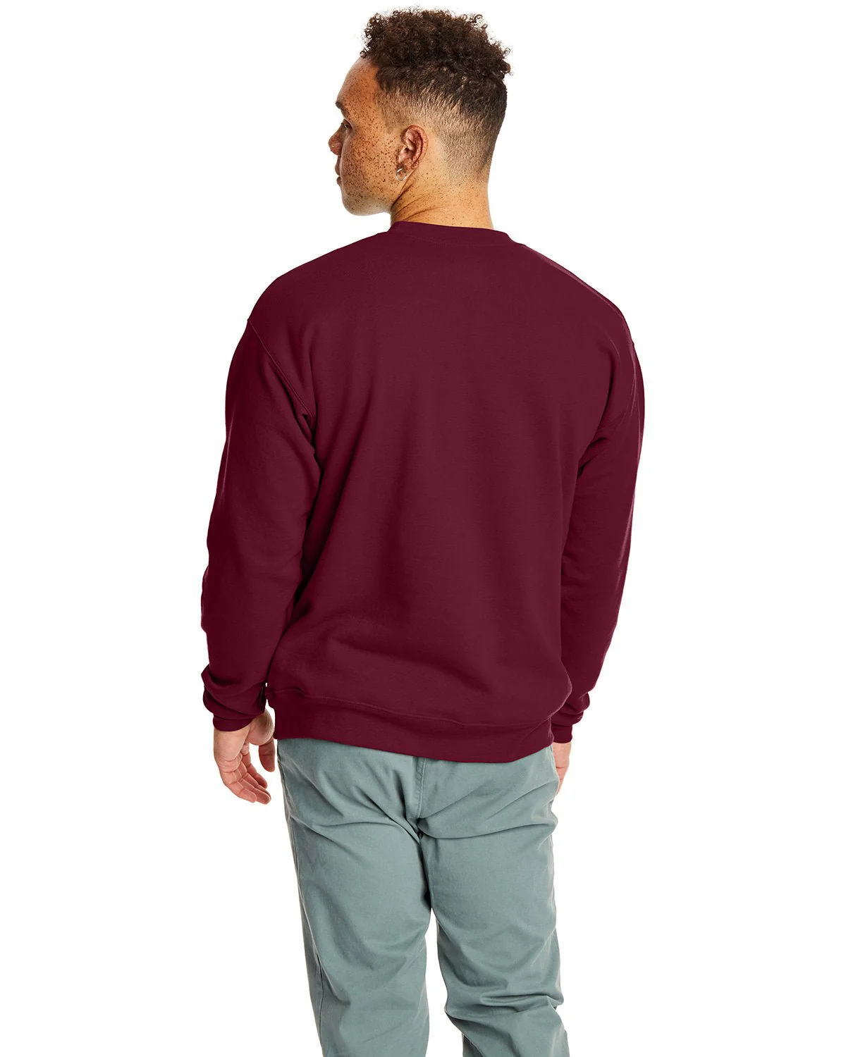 P1607-Hanes-MAROON - Cheap-Us