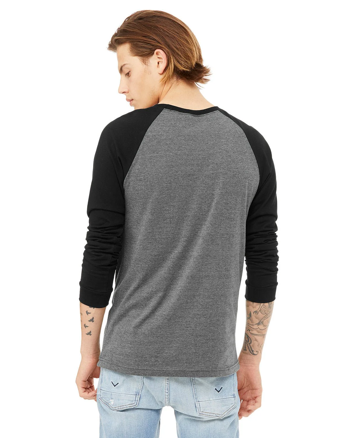 3000C-Bella + Canvas-DEEP HTHR/ BLACK - Cheap-Us