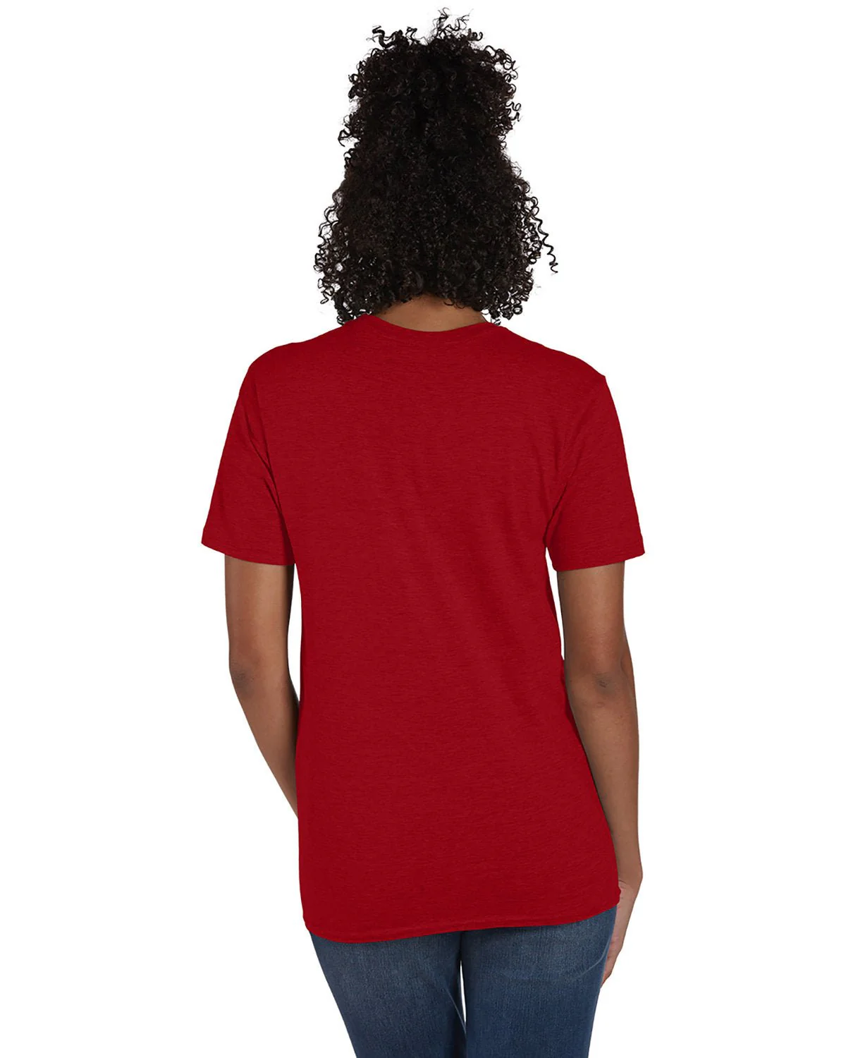 4980-Hanes-RED PEPPER HTHR - Cheap-Us
