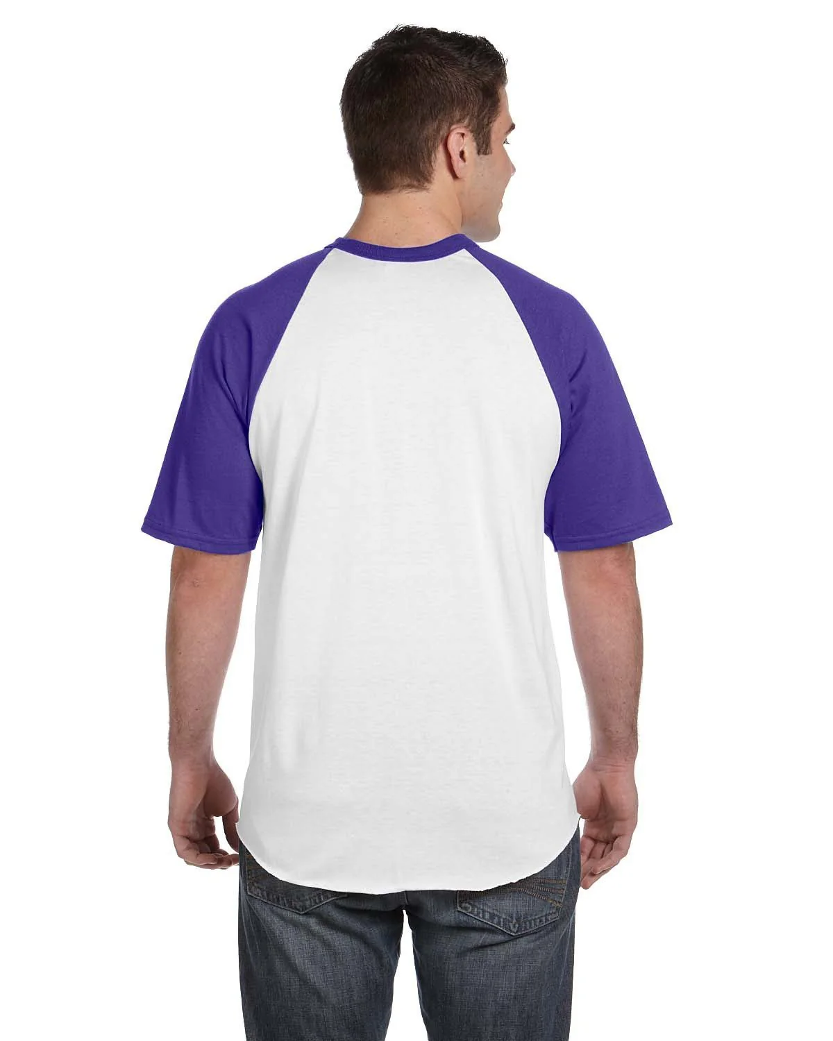 423-Augusta Sportswear-WHITE/ PURPLE - Cheap-Us