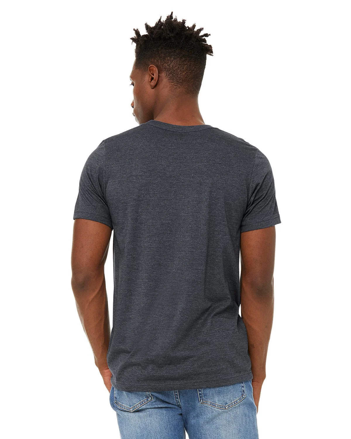 3301C-Bella + Canvas-HEATHER MID NAVY - Cheap-Us