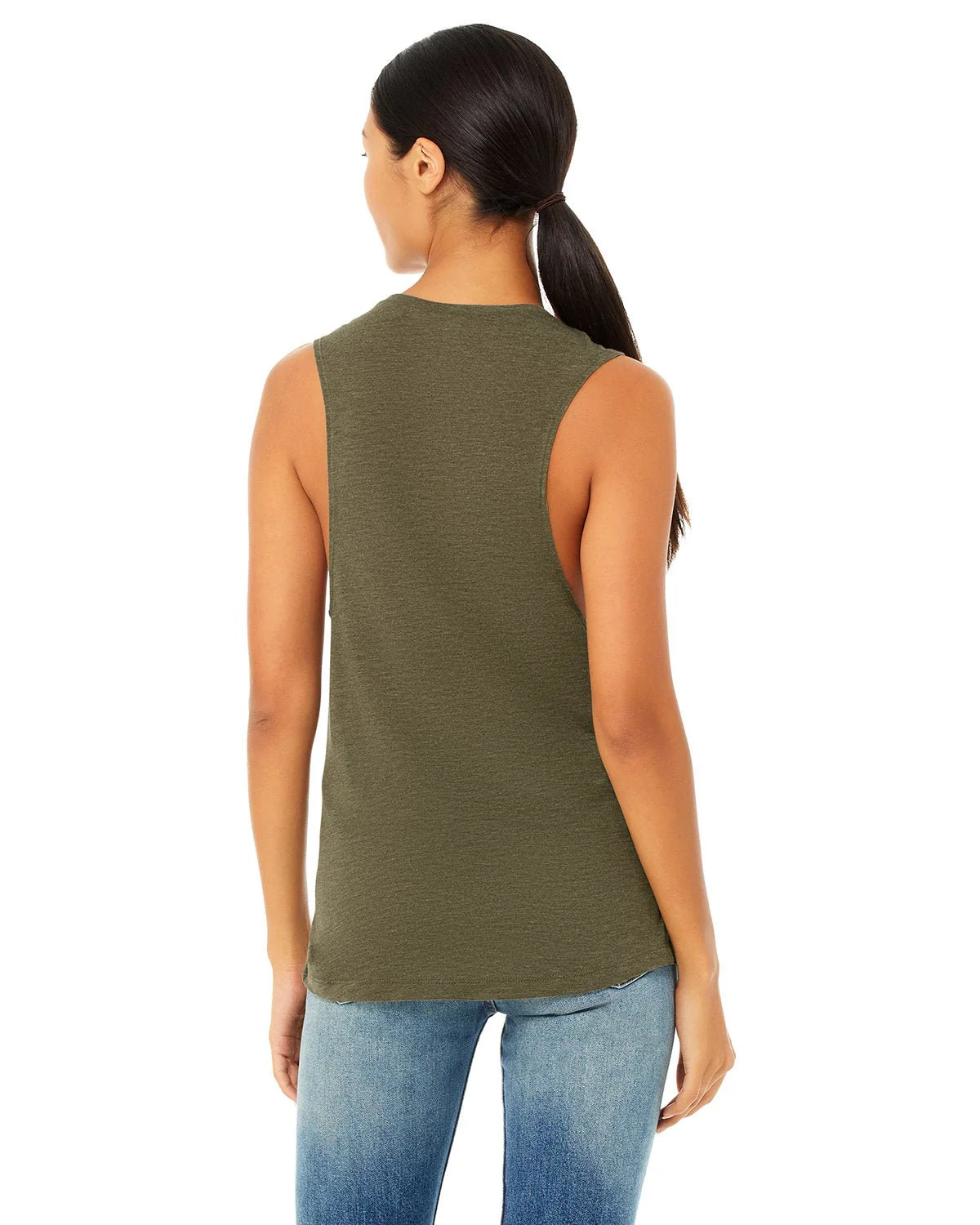B8803-Bella + Canvas-HEATHER OLIVE - Cheap-Us