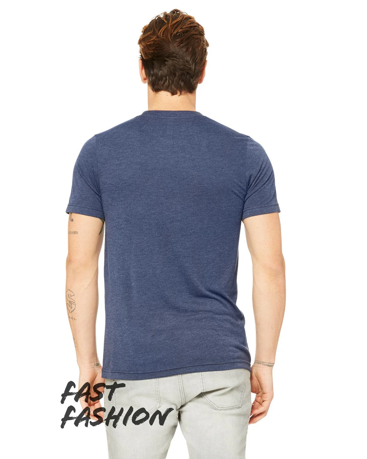 3880C-Bella + Canvas-HEATHER NAVY - Cheap-Us