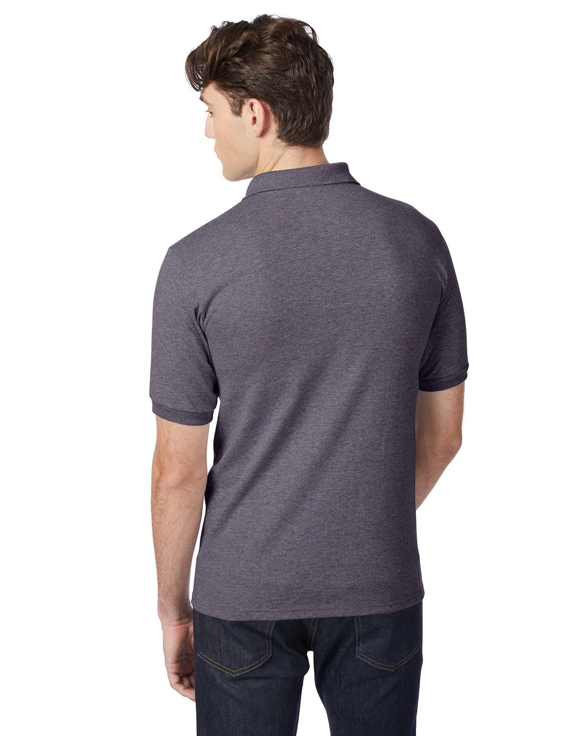 054-Hanes-CHARCOAL HEATHER - Cheap-Us