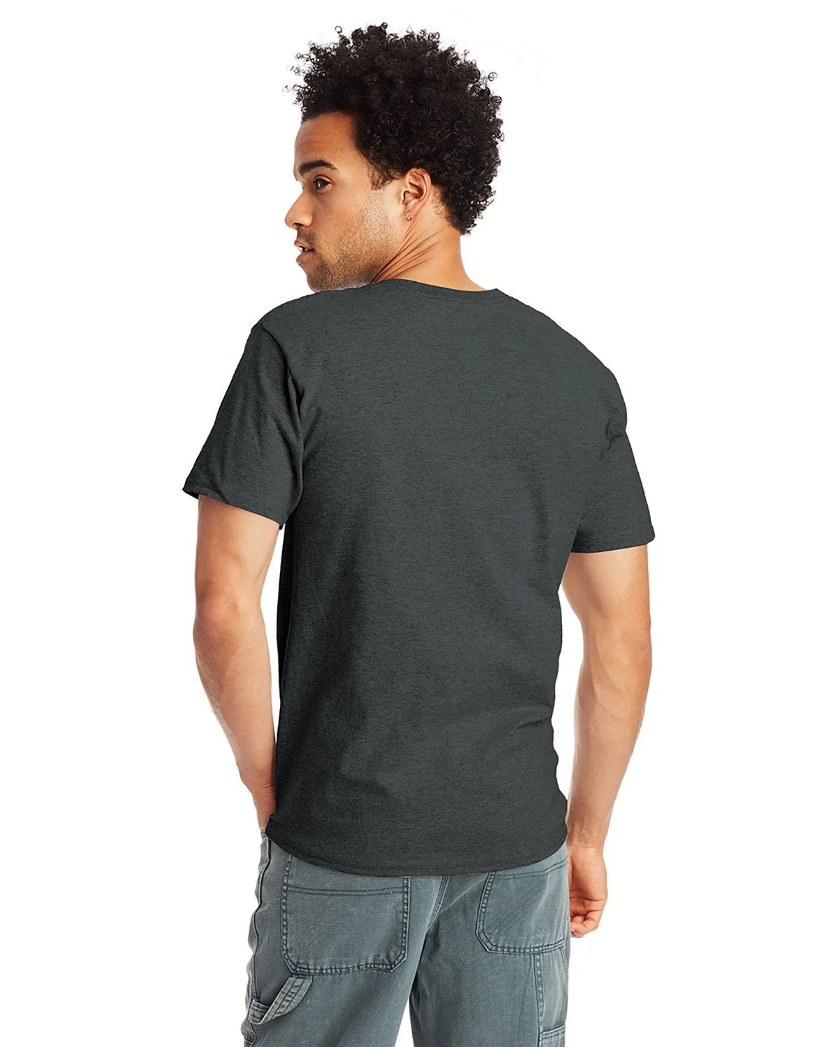 H5590-Hanes-CHARCOAL HEATHER - Cheap-Us