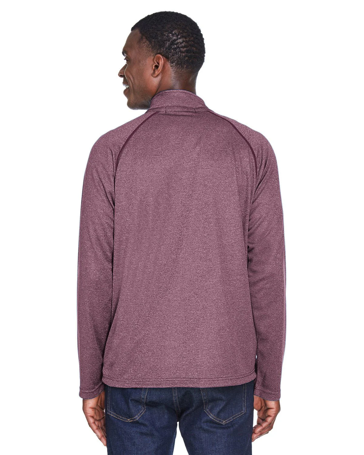 DG440-Devon & Jones-BURGUNDY HEATHER - Cheap-Us