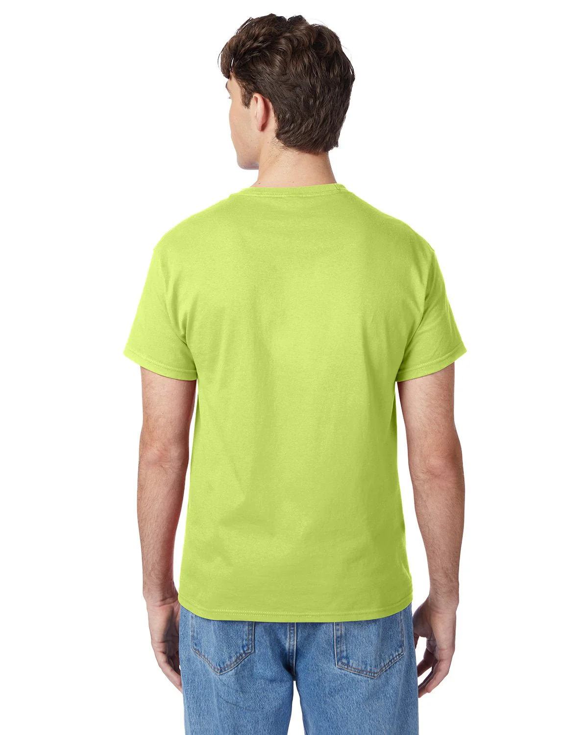 5250T-Hanes-SAFETY GREEN - Cheap-Us