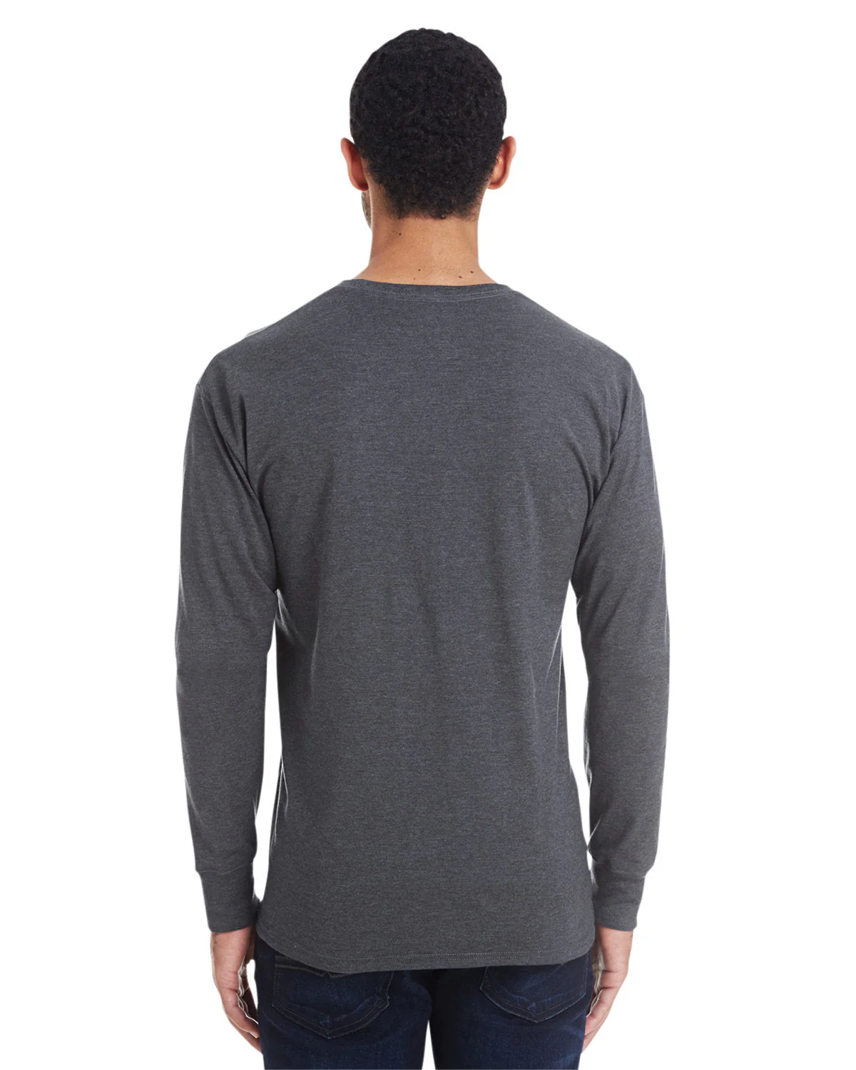 42L0-Hanes-CHARCOAL HEATHER - Cheap-Us