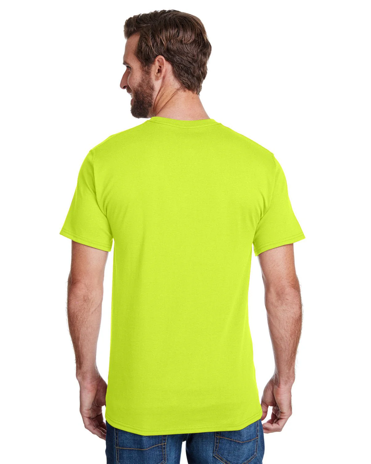 W110-Hanes-SAFETY GREEN - Cheap-Us