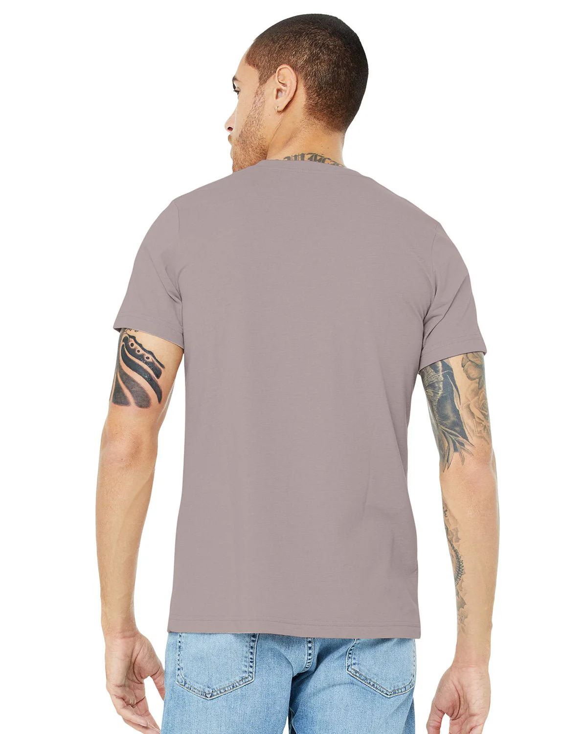 3001CVC-Bella + Canvas-HTHR PINK GRAVEL - Cheap-Us