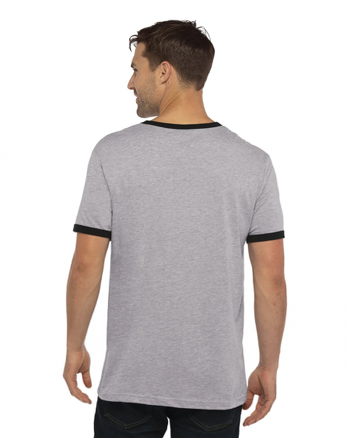 3604-Next Level Apparel-HTHR GRAY/ BLACK - Cheap-Us