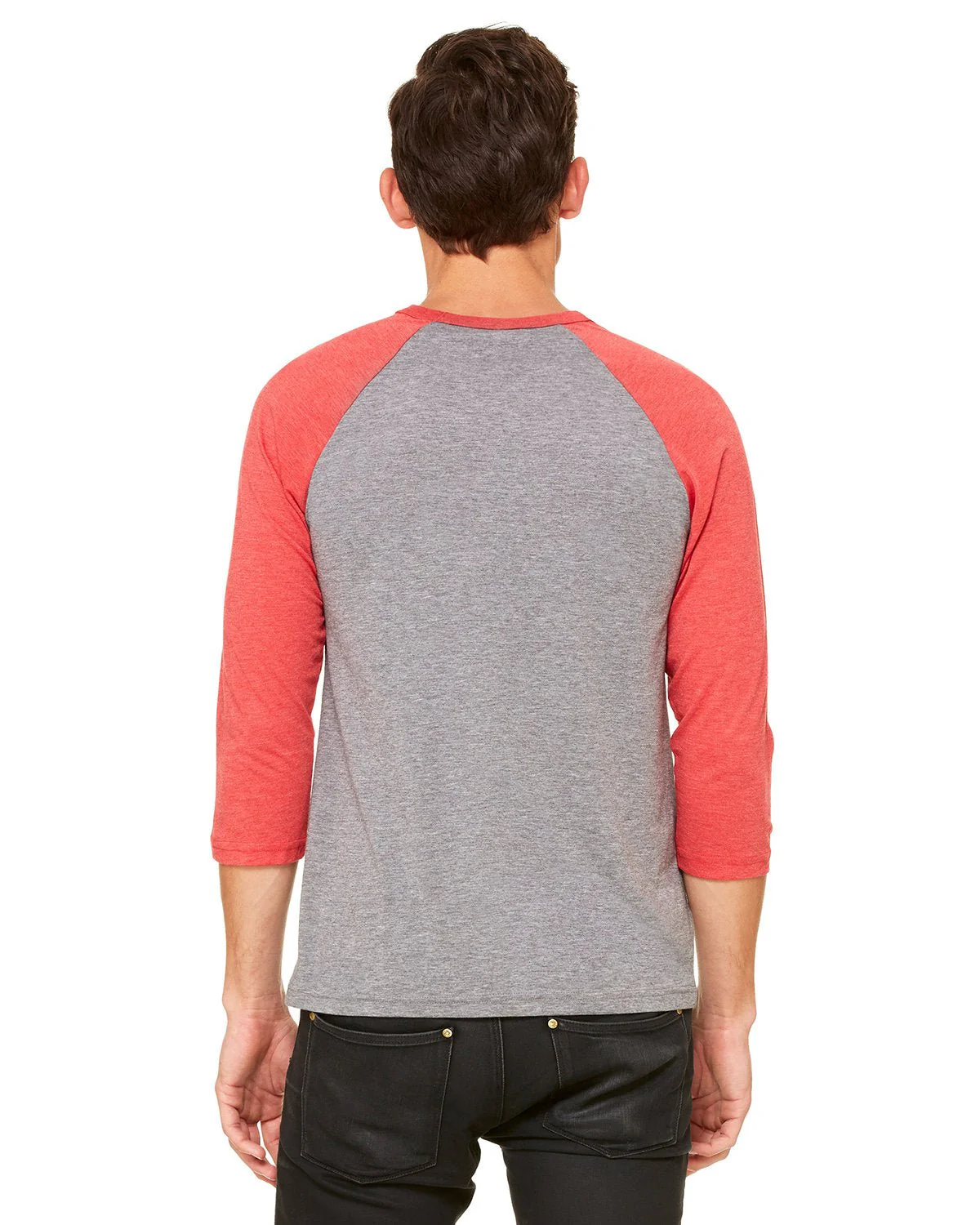 3200-Bella + Canvas-GRY/ L RD TRBLND - Cheap-Us