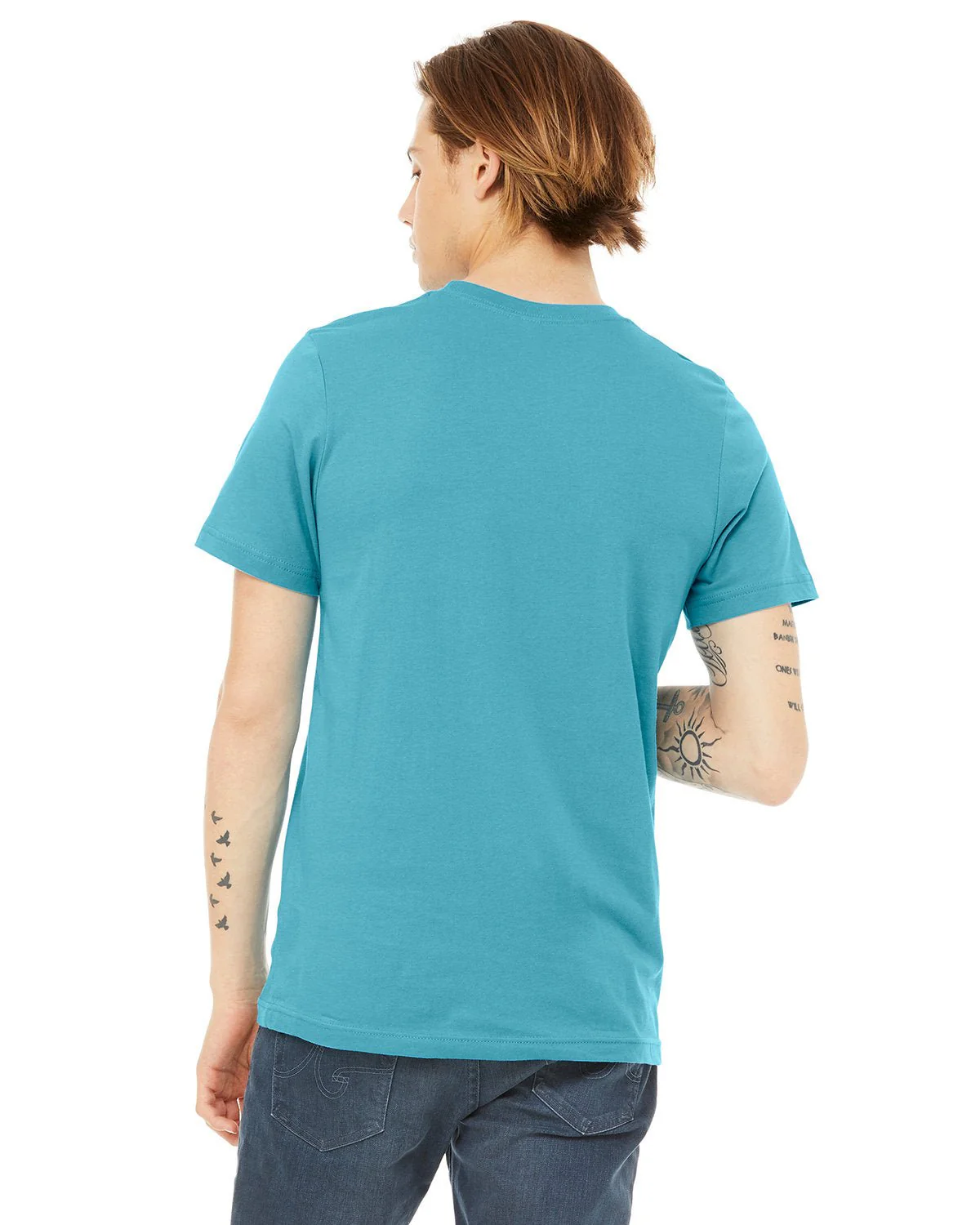 3001CVC-Bella + Canvas-HEATHER AQUA - Cheap-Us