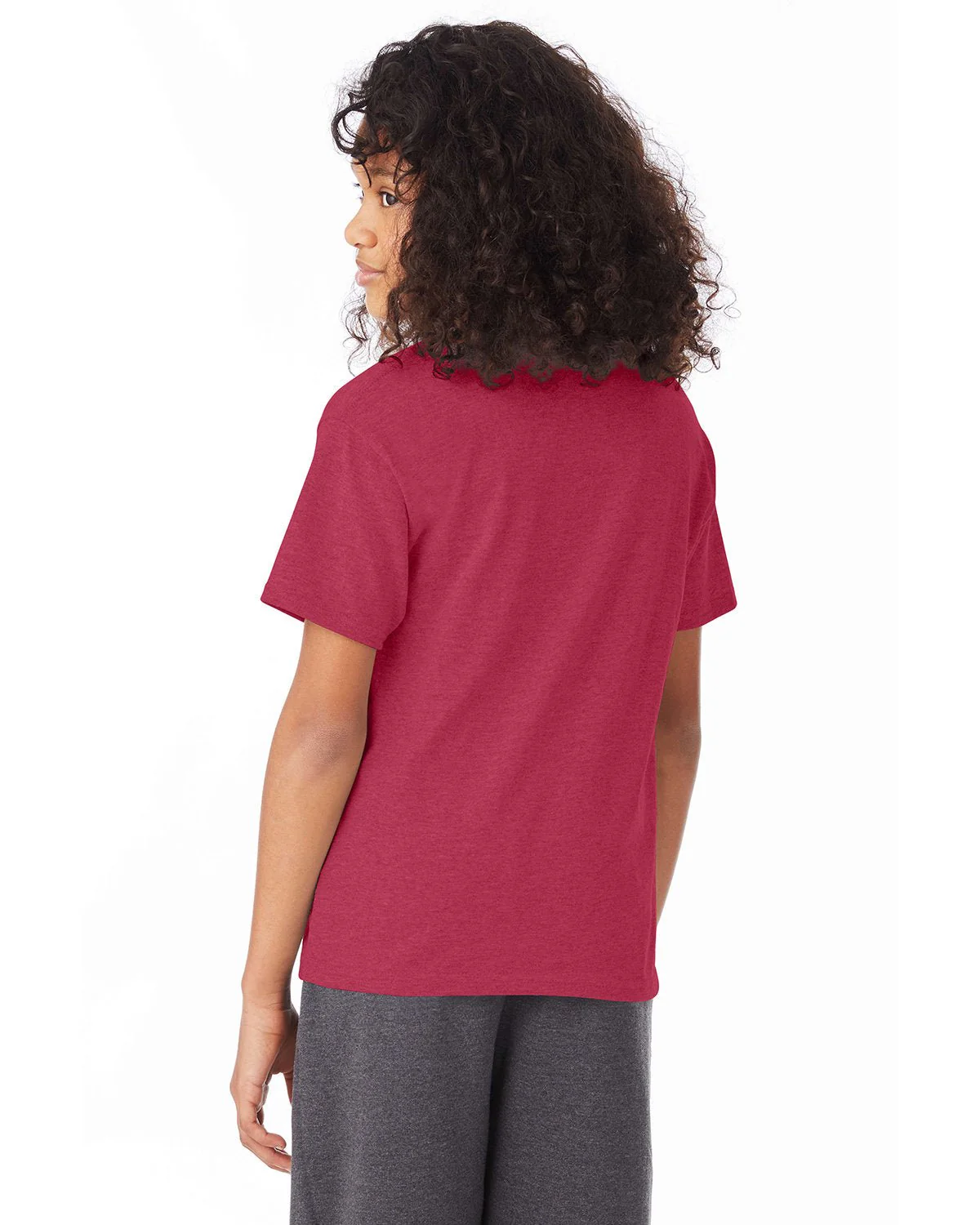 5370-Hanes-HEATHER RED - Cheap-Us