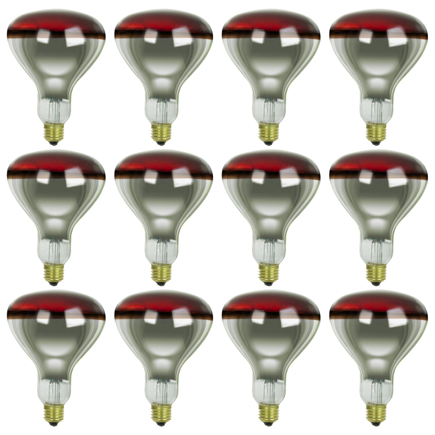 Sunlite 250 Watt R40 Incandescent Heat Lamp Bulb, Medium Base, Red, Dimmable, Ideal for food preparation areas, saunas, infrared light therapy, salons, bathrooms, animal & reptile encosures and more - Cheap-Us