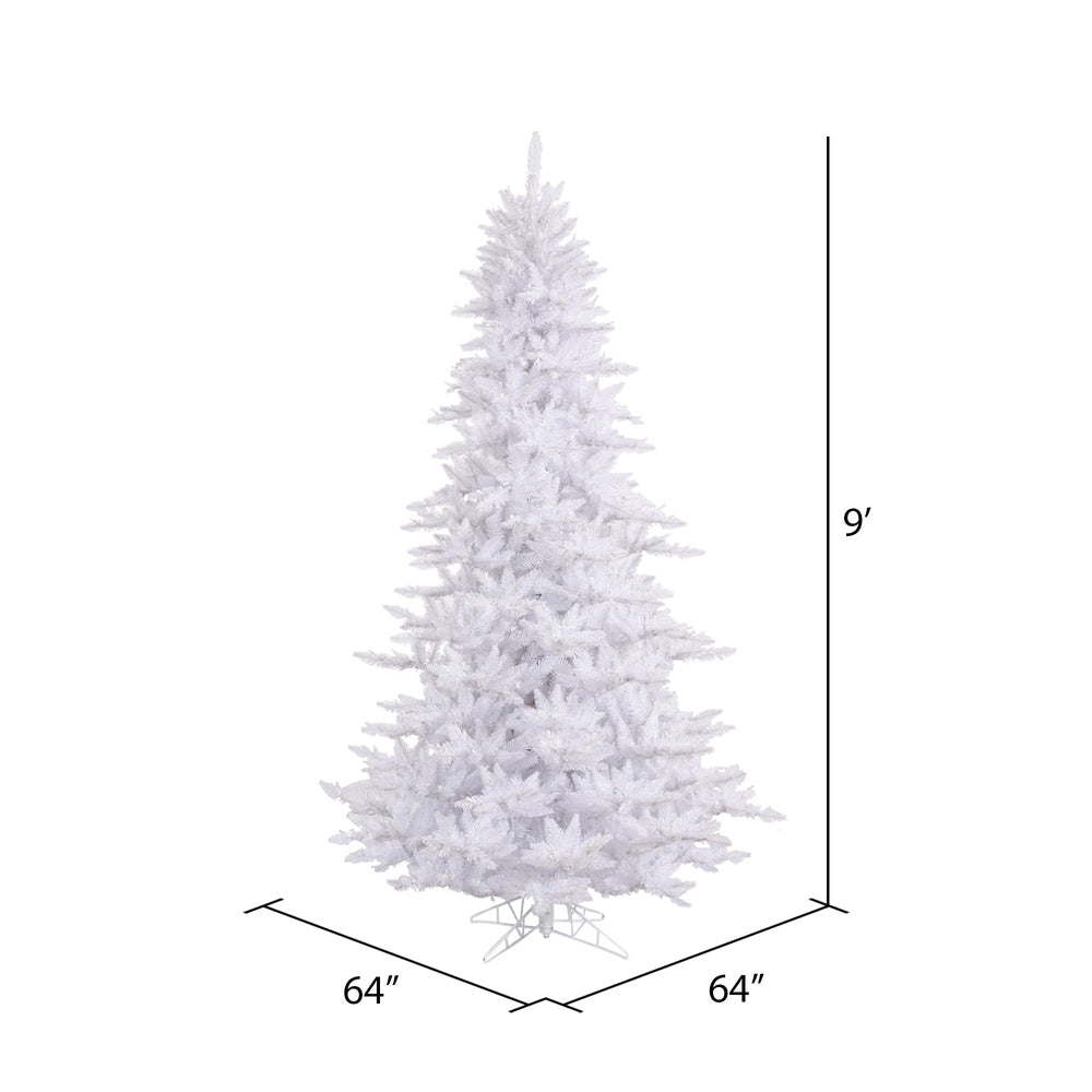 Vickerman 9' White Fir Artificial Christmas Tree Unlit - Cheap-Us