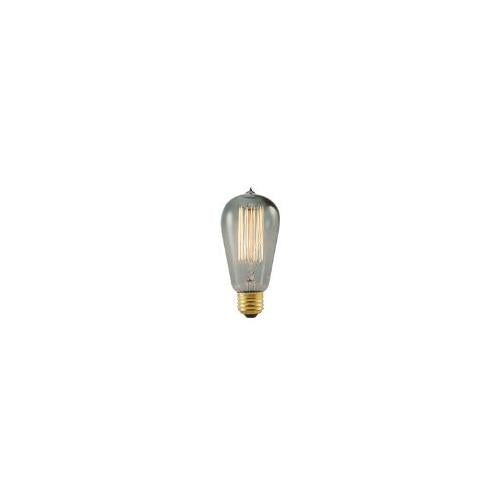 Bulbrite NOS40-1910/SMK-6PK 40 Watt Nostalgic Edison ST18 Bulb, Vintage Thread Filament, Medium Base, Smoke Finish, 6 Pack - Cheap-Us