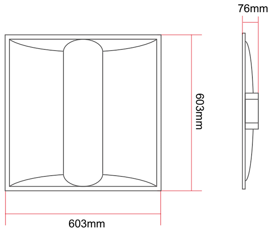 Luxrite Lay In LED35W2X2TROFFER/CB/35K 3500K Neutral White - Cheap-Us