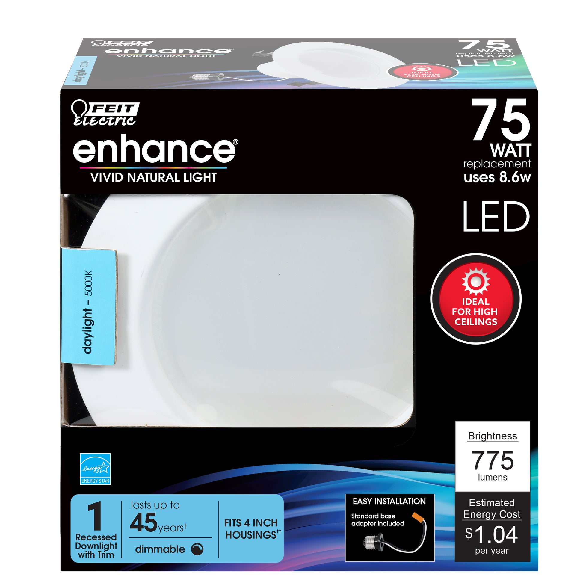 75-Watt Equivalent Daylight 4 in. LED Recessed Downlight - Cheap-Us