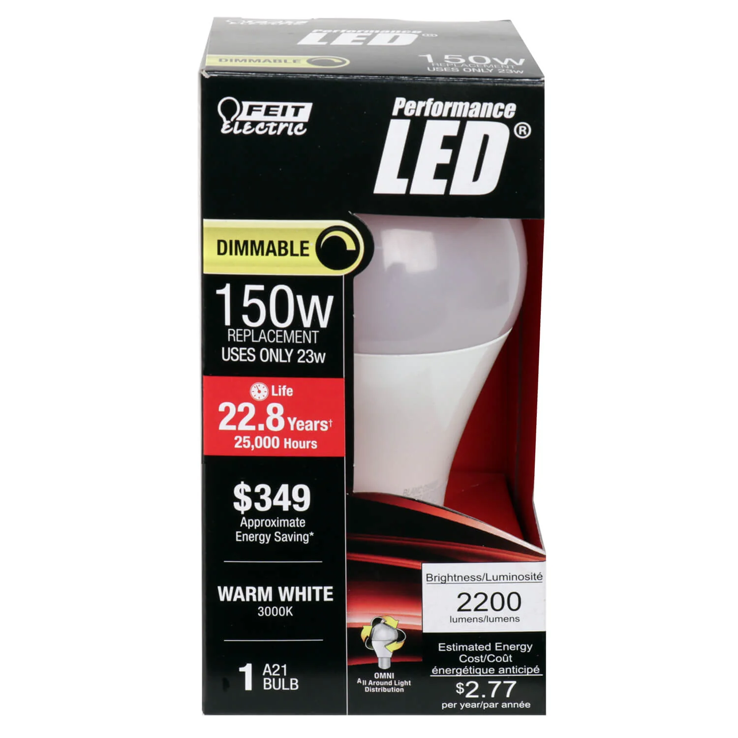 2200 Lumen 3000K Dimmable LED - Cheap-Us