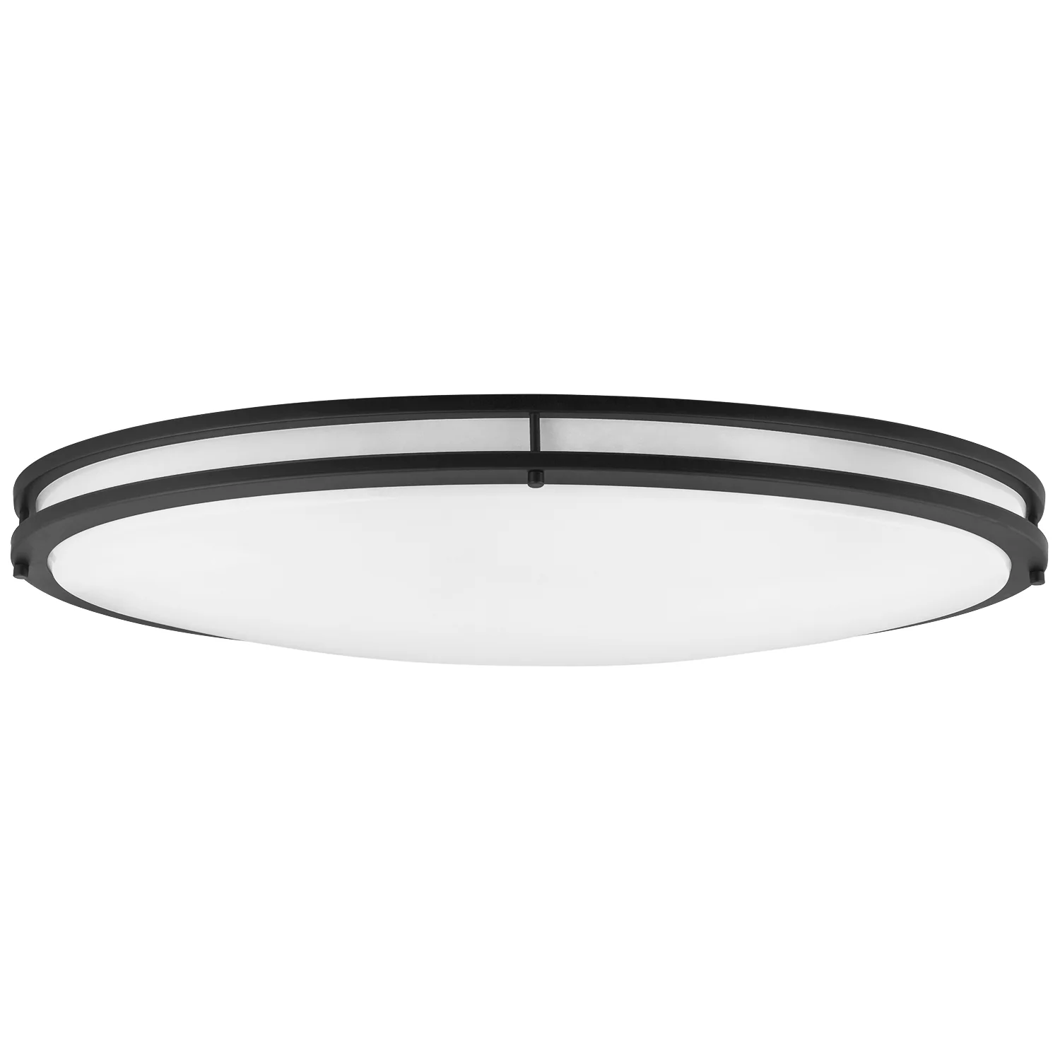 Sunlite 49095-SU LED 32-Inch Oval Flush Mount Ceiling Light Fixture, 30K - Warm White, Dimmable, Energy Star, 2650 Lumens, 35 Watts, Black - Cheap-Us