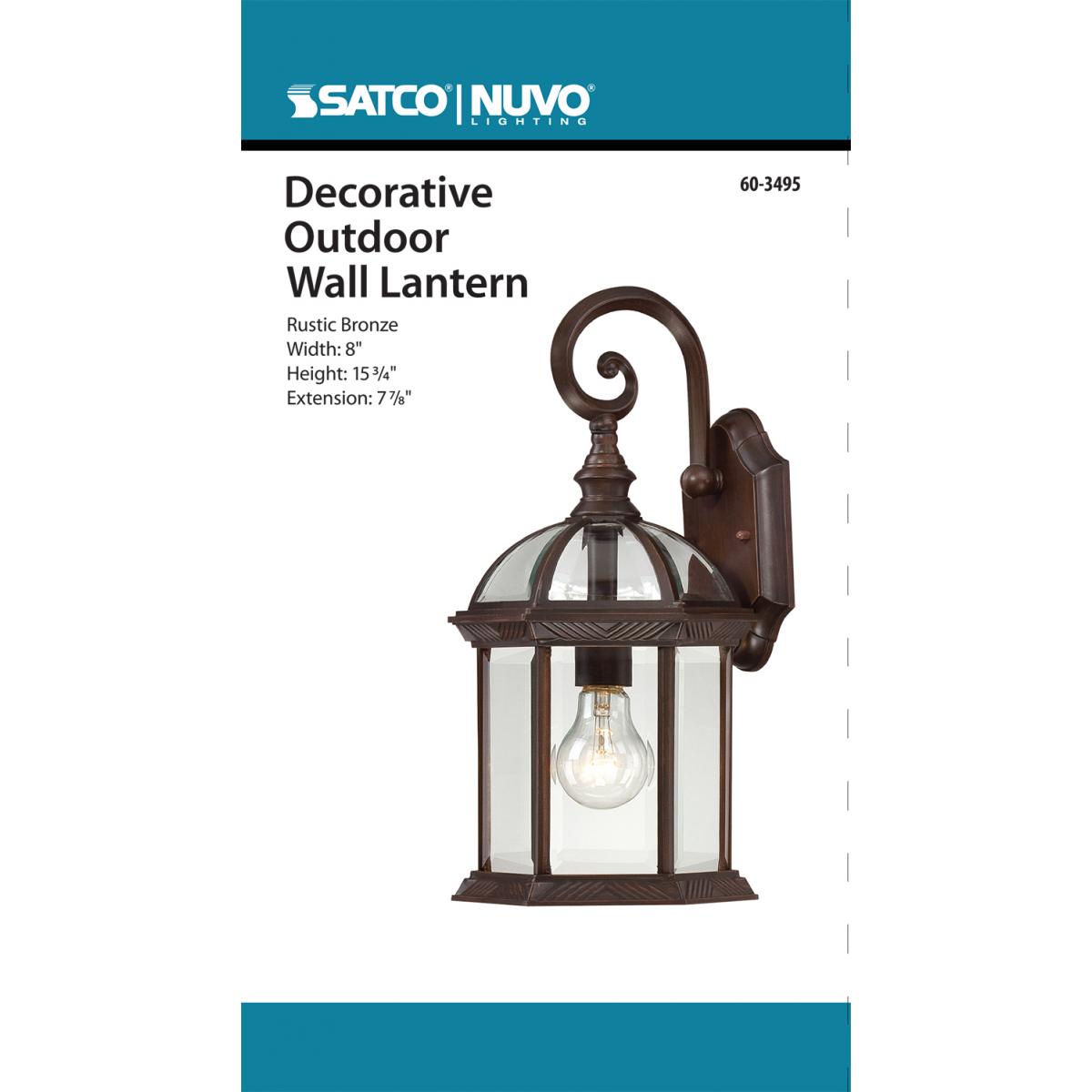 60-3495 BOXWOOD 1 LGT 15 OUTDOOR WALL Boxwood - 1 Light - 15