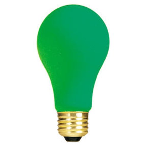Bulbrite 40A/CG 40 Watt Incandescent A19 Party Bulb, Medium Base, Ceramic Green - Cheap-Us
