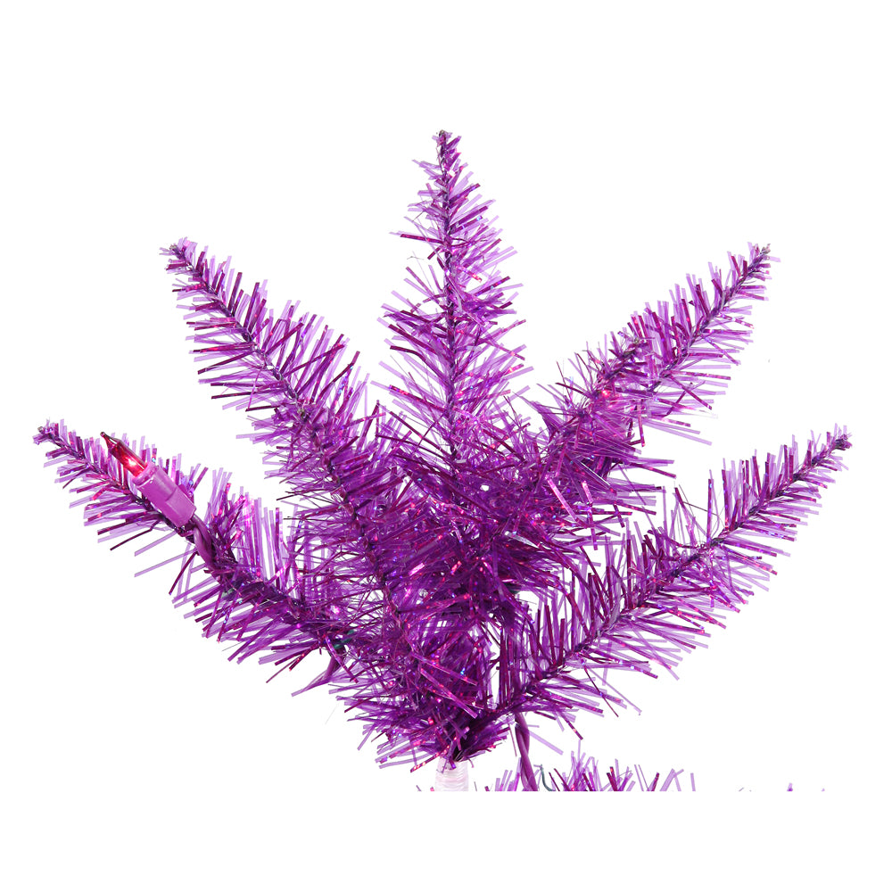 Vickerman 3' Purple Artificial Christmas Tree Purple Dura-lit Incandescent Lights - Cheap-Us