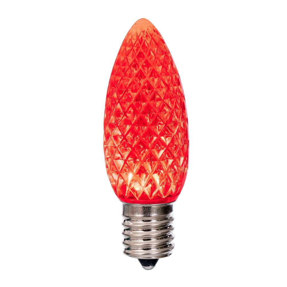 Vickerman C9 LED Red Faceted Replacement Bulb bag of 25 - Cheap-Us