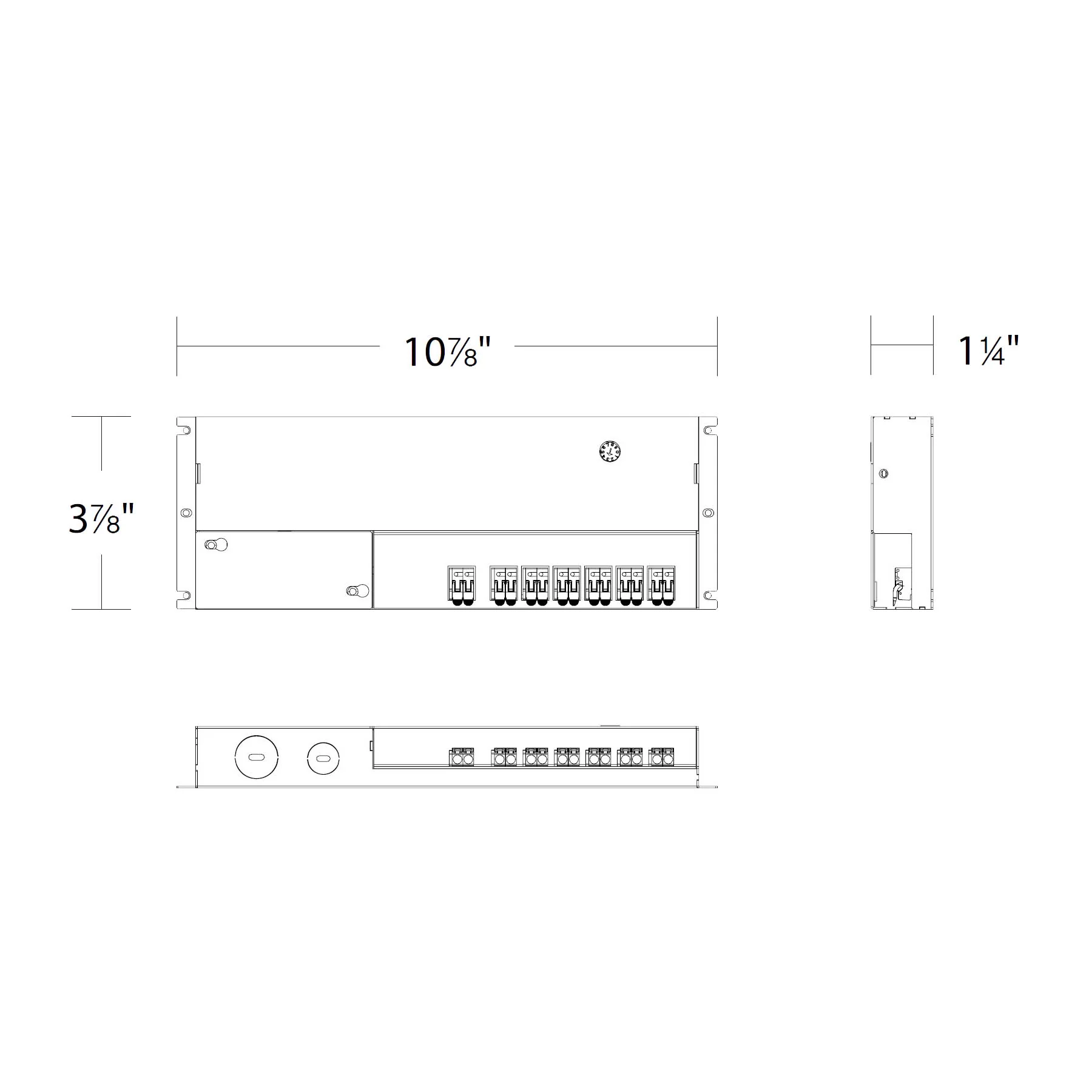 REMOTE DIMMABLE ENCLOSED POWER SUPPLY 6x 600mA 2-21VDC 75.6W - Cheap-Us