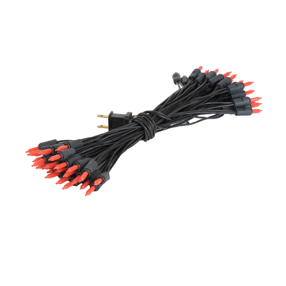 Vickerman 50 Light LED Orange & Yellow Dura-Lit Mini Lights, Black Wire- 2 Pack - Cheap-Us
