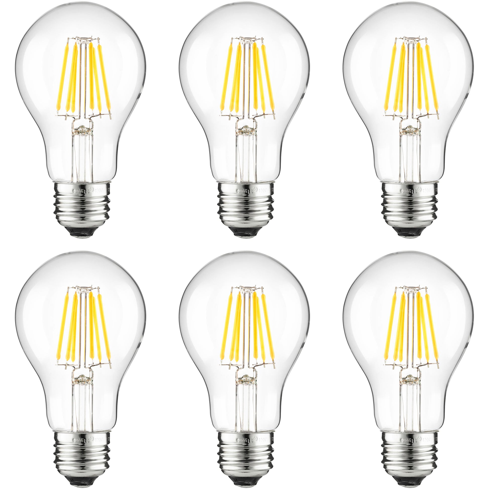 Sunlite Edison Style LED Bulb in 2200K Warm White, Dimmable, Medium Base, 25,000 Hour Life, 6 Watt (40 Watt Equivalent), 520 Lumens, Perfect for Creating Sophisticated and Inviting Spaces - Cheap-Us