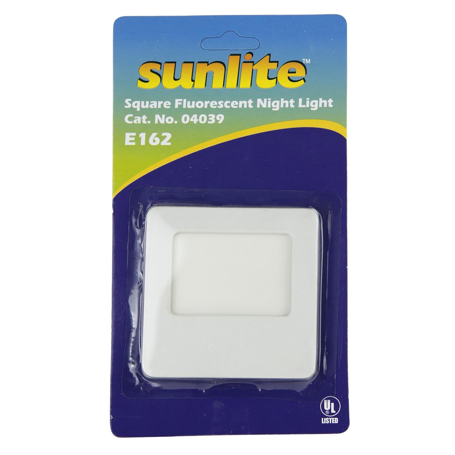 Sunlite E162 White Square Neon Glow Night Light - Cheap-Us