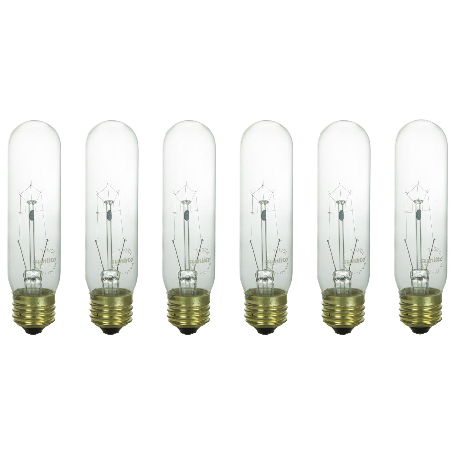 Sunlite 60 Watt T10 Tubular, Medium Base, Clear - Cheap-Us