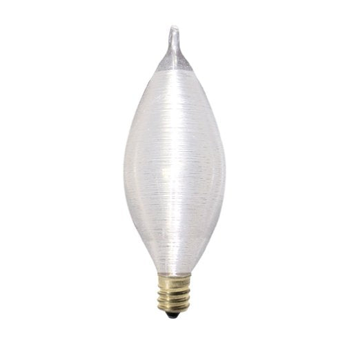 Bulbrite 40C11S 40 Watt Incandescent C11 Spunlite Chandelier Bulb, Candelabra Base, Satin - Cheap-Us