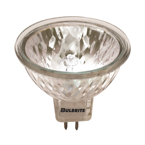 Bulbrite FMW/35K 35 Watt Dimmable Cool Color Halogen Lensed MR16, Bi-Pin GU5.3 Base, Neutral White - Cheap-Us