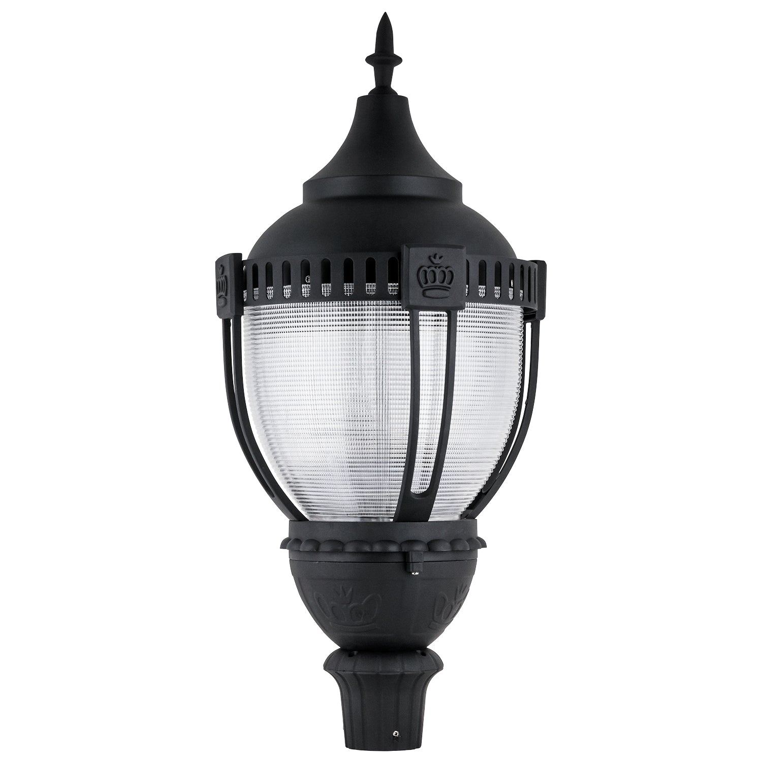Sunlite 49185-SU LED Decorative Acorn Pole-Top  Commercial Outdoor Fixture, Dimmable, Frosted Black Finish, 6720 Lumens, 120-277 V, 60 Watt , 50K - Super White - Cheap-Us