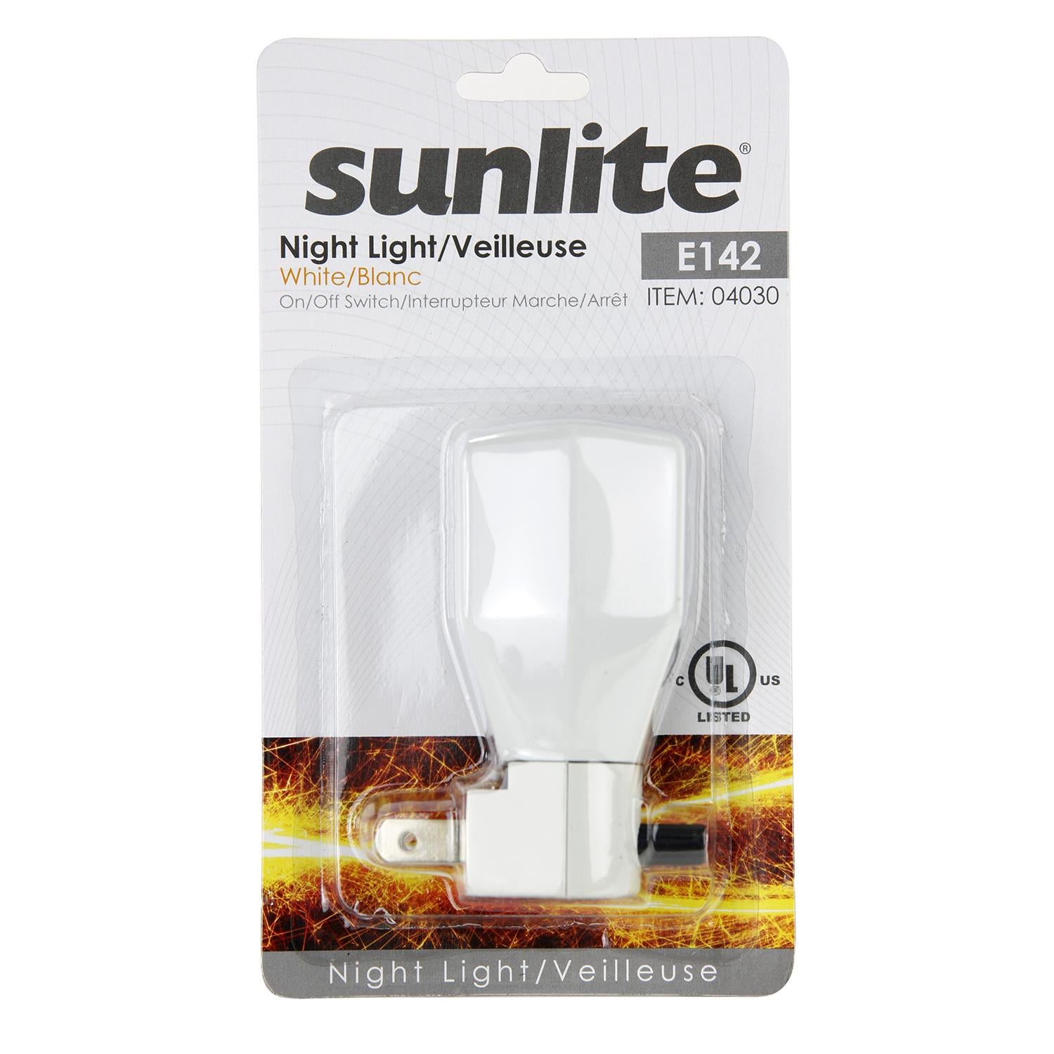 Sunlite E142 White Polygonal Basic Night Light - Cheap-Us